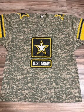 US Army Digital Camo Football Jersey Men’s Sz. XXL Army Strong Embroidered